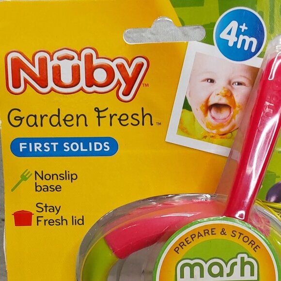 NUBY 'GARDEN FRESH MASH~N~FEED' BOWL & STORAGE - Picture 7 of 16